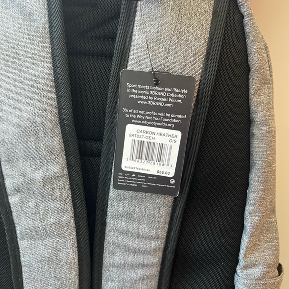 NWT Nike x Russell Wilson Backpack. This gray backpack is great for any occasion - Picture 13 of 13